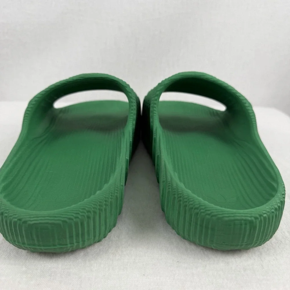 Adidas Adilette 22 Slides Mens Boys Sz 6 US Green Sandals Blokecore Cyber Street